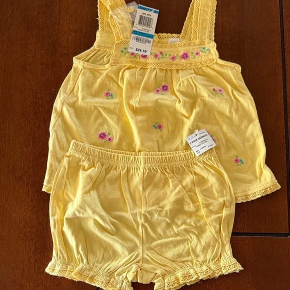 First Impressions Yellow Kids Matching Set, baby 18-24 months